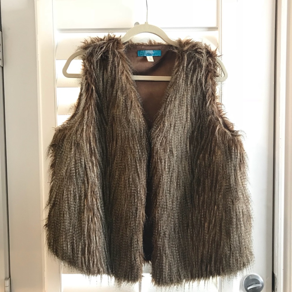 Francesca’s Fur Vest